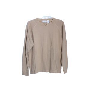 Liz Claiborne Vintage Lizwear Jeans Essential Beige Knit Top Size M